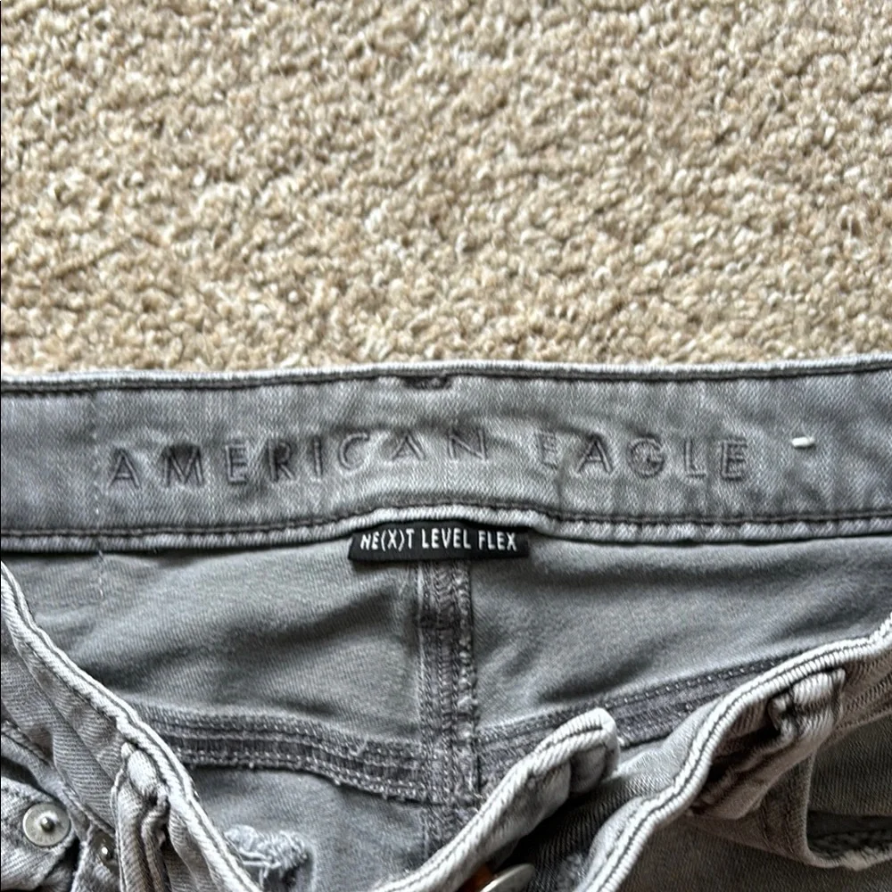 American Eagle Gray Flex Jeans 29x32 - Picture 2 of 5